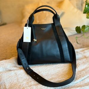 Brand New Radley London Black Leather Hand Bag